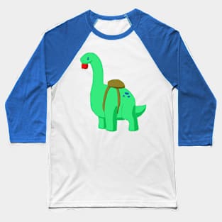 Back to School Apatosaurus Baseball T-Shirt